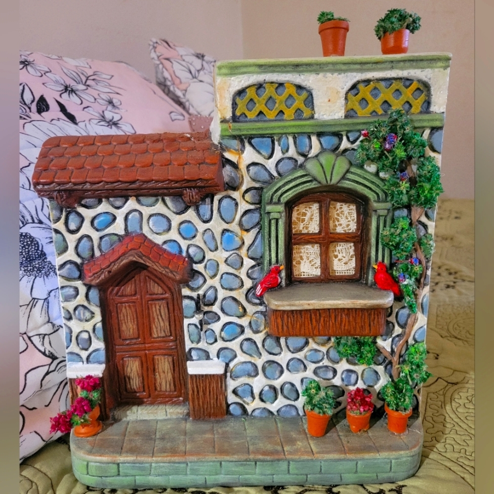 Handpainted Ceramic House Decor